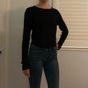 Brandy Melville Black Ribbed Sweater